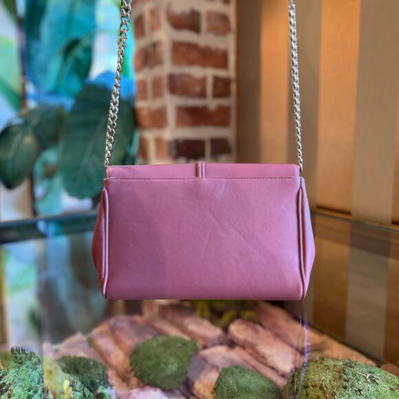 JIMMY CHOO Cinch Pink Smooth Leather Crossbody Bag - Picture 2 of 12